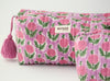 Mynah Quilted Travel/Cosmetic Bag
