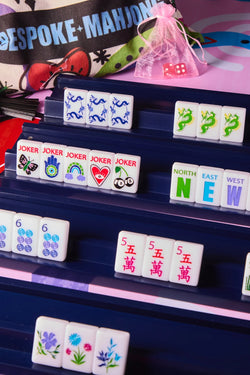Lucky Charms Mahjong Tiles by Bespoke - Bright White