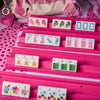 Springtime Safari Mahjong Tiles in Bright White  by Bespoke Mahjonmg