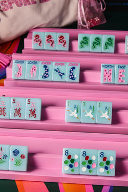 Springtime Safari - Sky Blue by Bespoke Mahjong