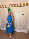 Leaf Print Halter Dress