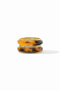 Carnaby Duet Ring - Tortoiseshell