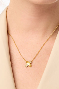 Julie Vos, Catalina X Pavé Delicate Necklace