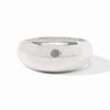Julie Vos, Catalina Statement Hinge Bangle - Silver