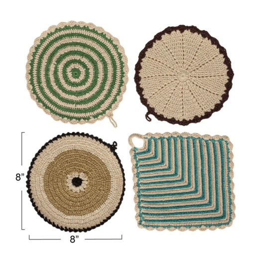 Cotton Crocheted Pot Holder