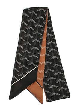 Arrow Pattern Narrow Scarf