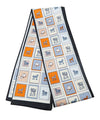 Equestrian Theme Print Narrow Scarf