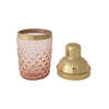 14 oz. Stainless Steel & Hand-Blown Glass Hobnail Cocktail Shaker