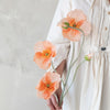 Faux Poppy Flower Pick, 2 Colors