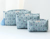 Mynah Quilted Travel/Cosmetic Bag