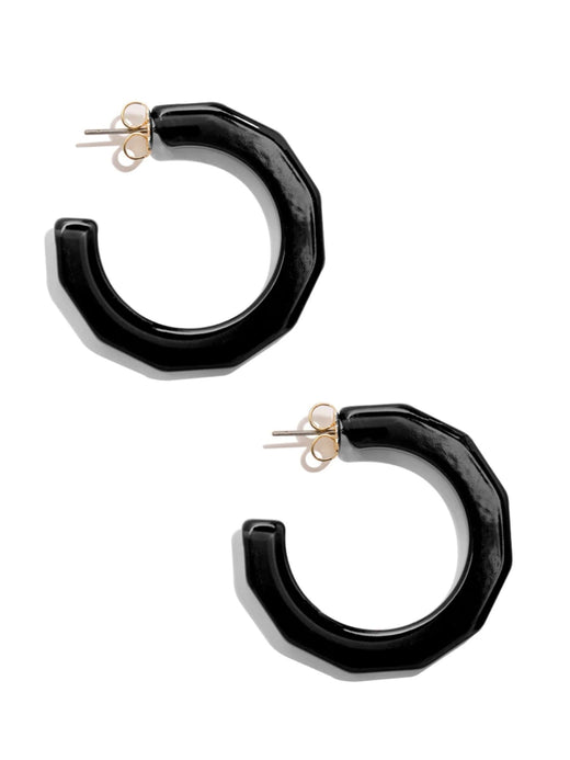 Robin Textured Open Hoop Earring