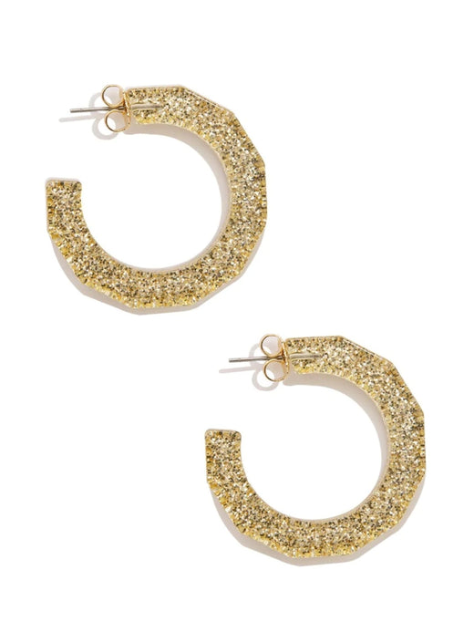 Robin Textured Open Hoop Earring