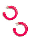 Robin Textured Open Hoop Earring