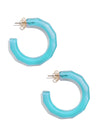 Robin Textured Open Hoop Earring