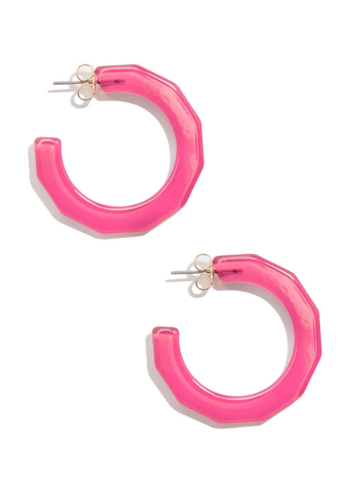 Robin Textured Open Hoop Earring