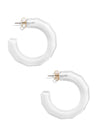 Robin Textured Open Hoop Earring