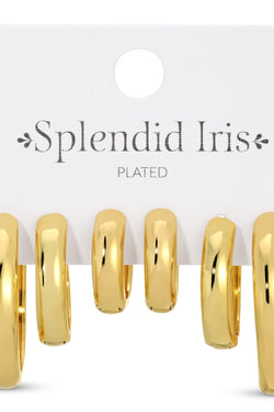 Gold Hoop Set of Three