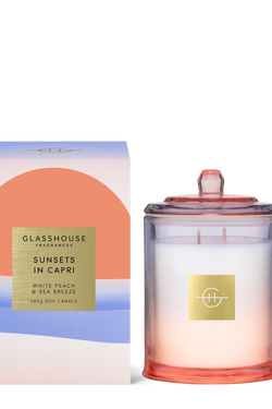 13.4 oz, Sunsets in Capri Glasshouse Candle