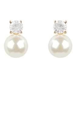 Crystal and Pearl Studs