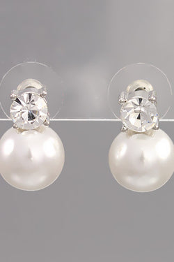 Crystal and Pearl Studs