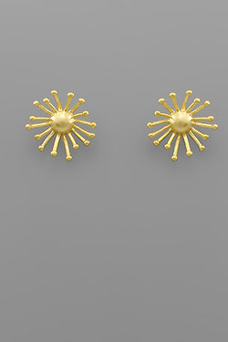 Circle Fan Bar Earrings