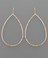Hammered Teardrop Earrings