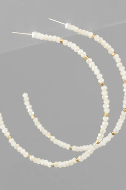 Glass Bead Hoops