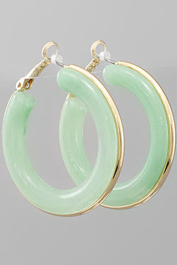 Metal Outline Acrylic Hoops