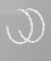 Glass Bead & Pearl Hoop