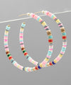 Heish Shell & Stone Bead Hoop