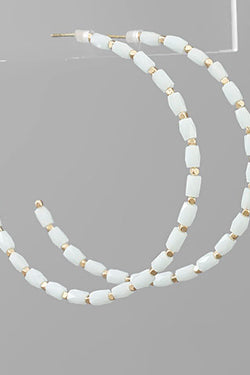 Glass Bead Hoops