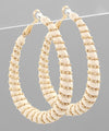 Oval Threaded Earrings