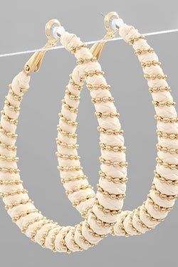 Oval Threaded Earrings