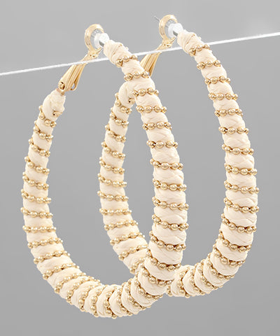 Oval Threaded Earrings