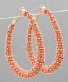 Oval Threaded Earrings
