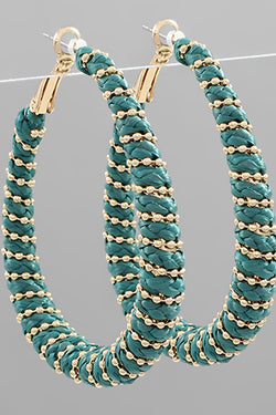 Oval Threaded Earrings