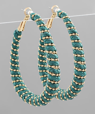Oval Threaded Earrings