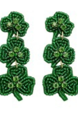St. Patrick's Day Shamrock Earrings