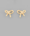 Brass Bow Earrings