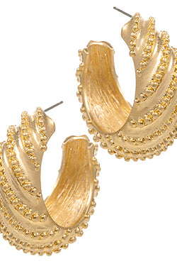 Textured Titanium Hoops