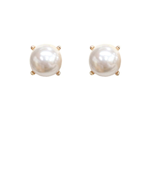 Glass Pearl Studs Earrings