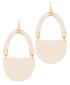 Handbag Shape Epoxy Earrings