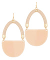 Handbag Shape Epoxy Earrings