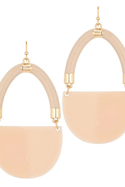 Handbag Shape Epoxy Earrings