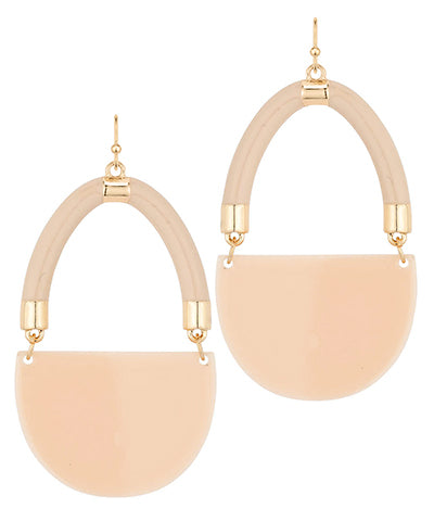 Handbag Shape Epoxy Earrings