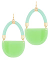 Handbag Shape Epoxy Earrings
