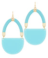 Handbag Shape Epoxy Earrings