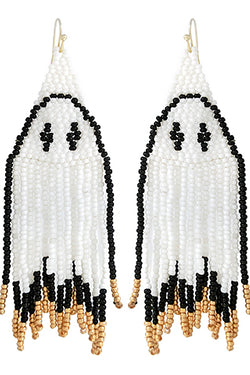 Holloween Ghost Tassel Earrings