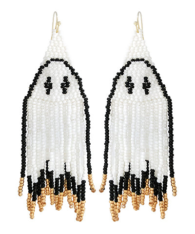 Holloween Ghost Tassel Earrings