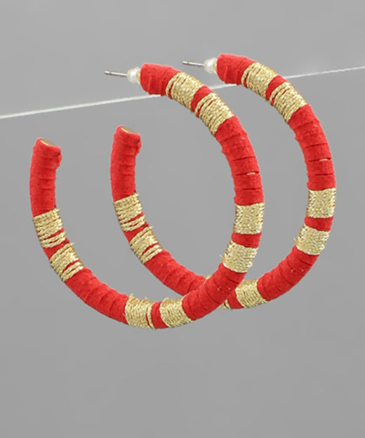 Wrapped Thread Hoops